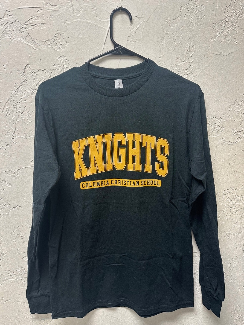 Product Description: Show your school spirit with our limited-edition Long-Sleeve Black T-Shirts!</br>100% cotton. Sizes are limited so get yours today!</br></br>Shipping is not available at this time. Purchaser must be willing to pick up from the main office during school hours.</br> Black Long-Sleeve T-Shirt